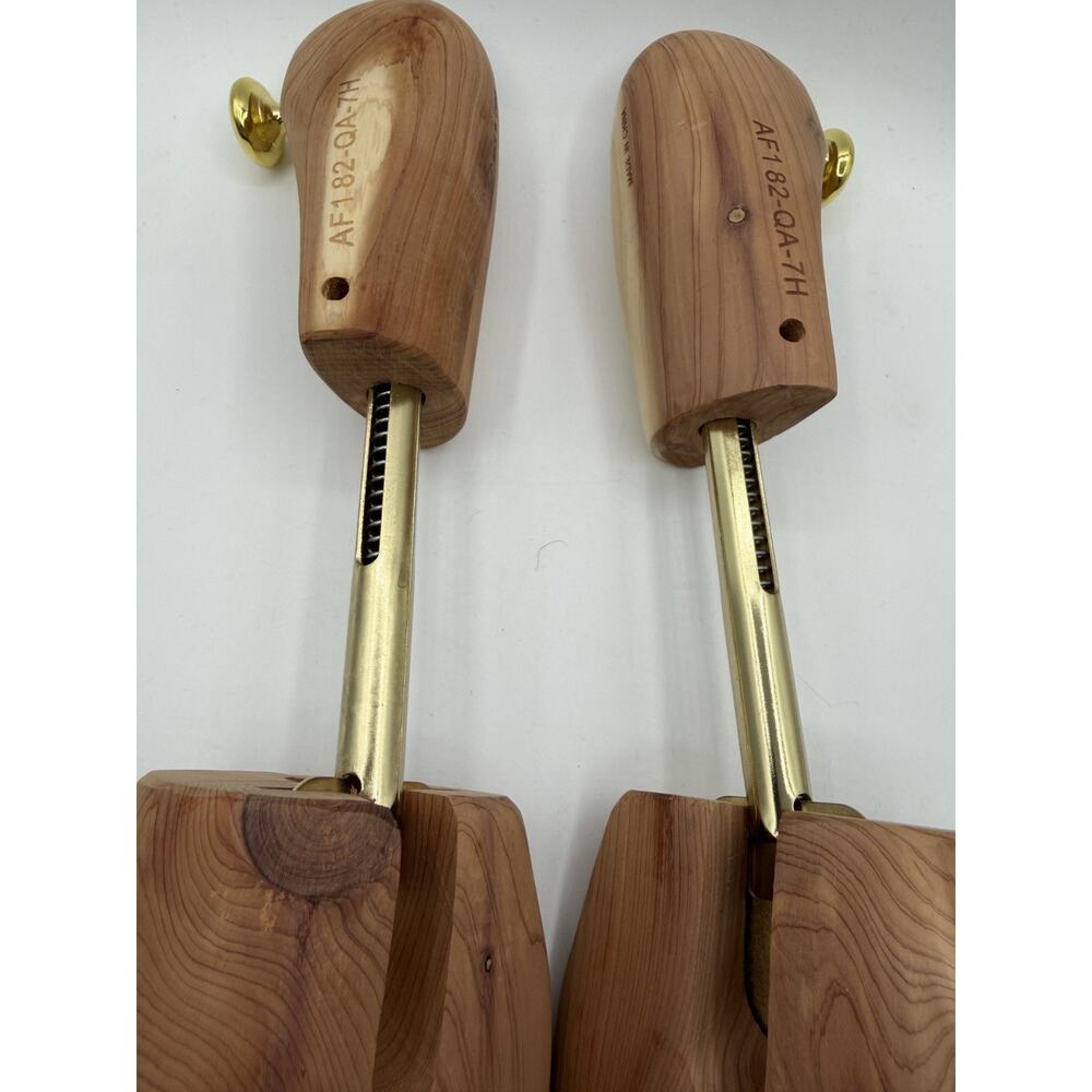 Nike Air Force 1 Wooden Shoe Trees Gold Tone Knob AF1 82-QA-7H - US 12 - Picture 6 of 7